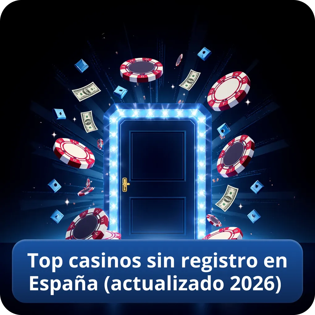 Top casinos sin registro en España (actualizado 2026)